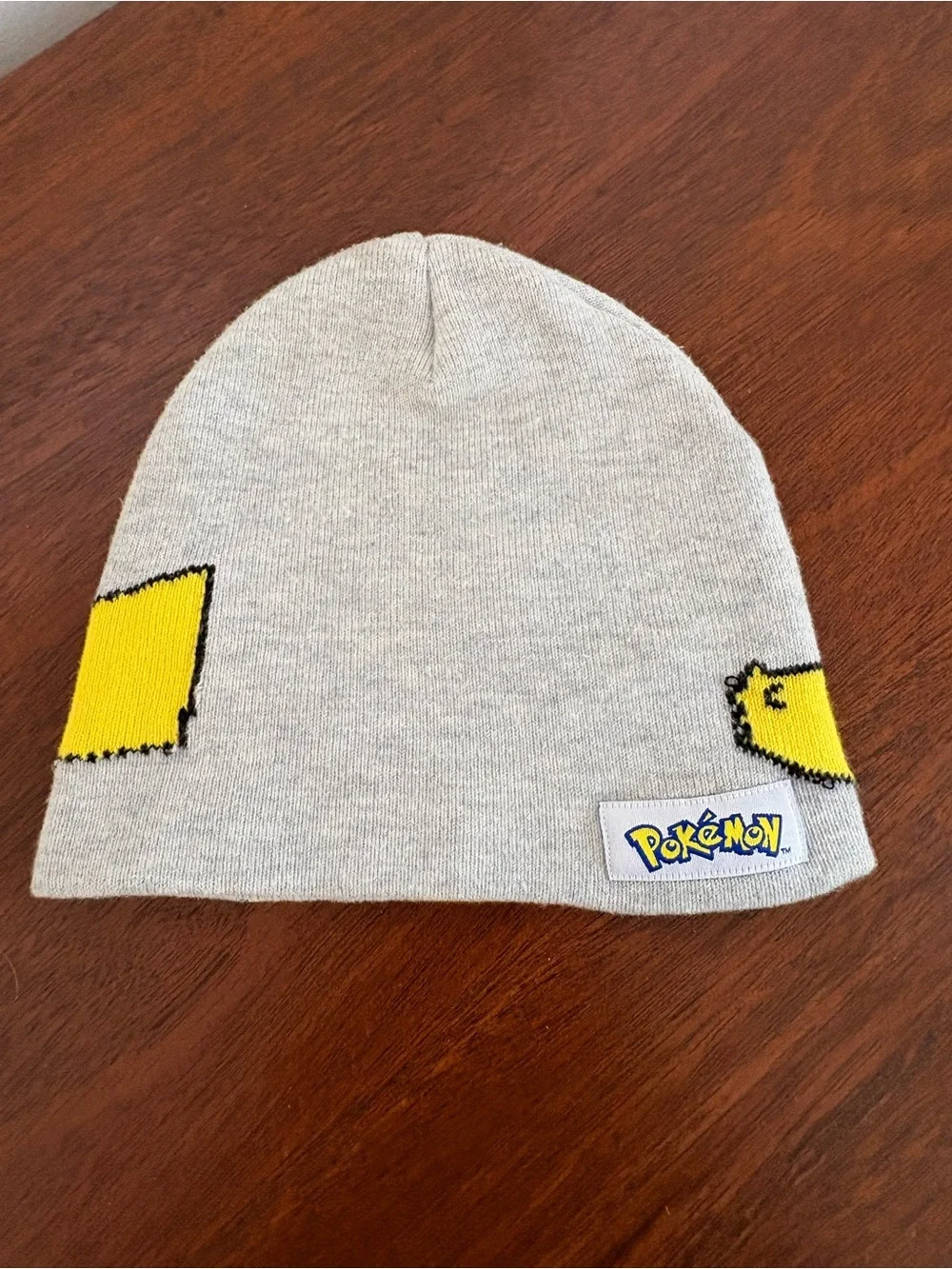 H&M Yellow, Gray and Red Pikachu Knit Beanie